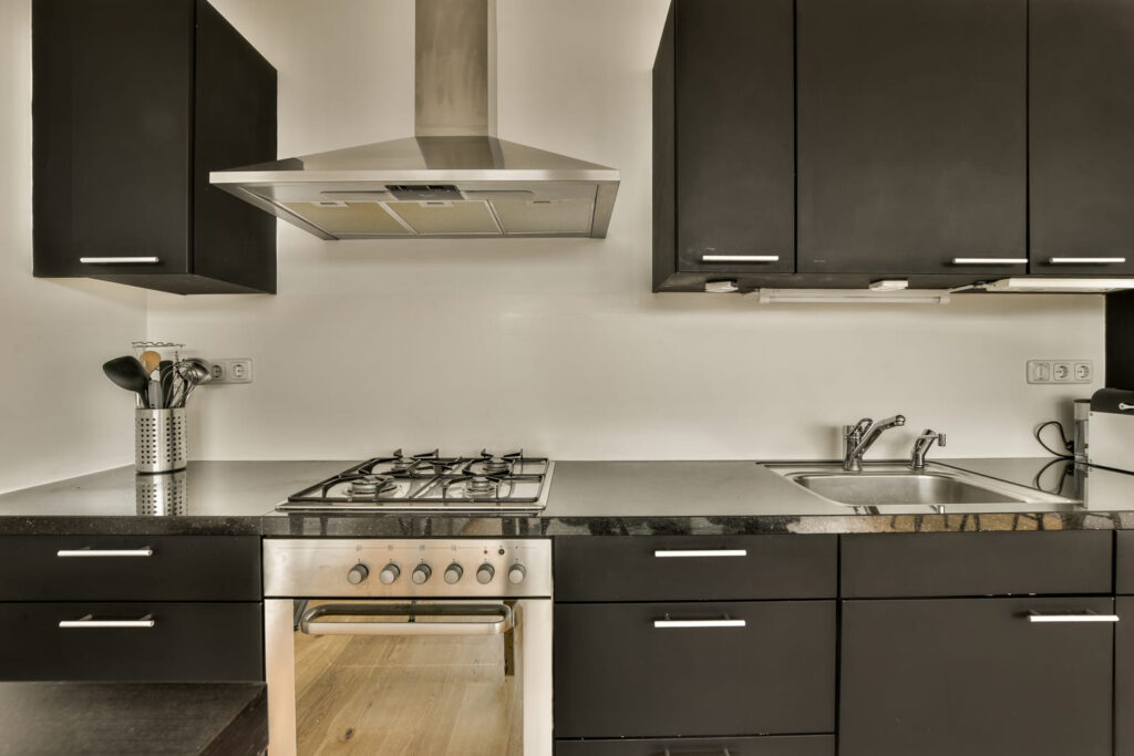 Stove and oven with hood