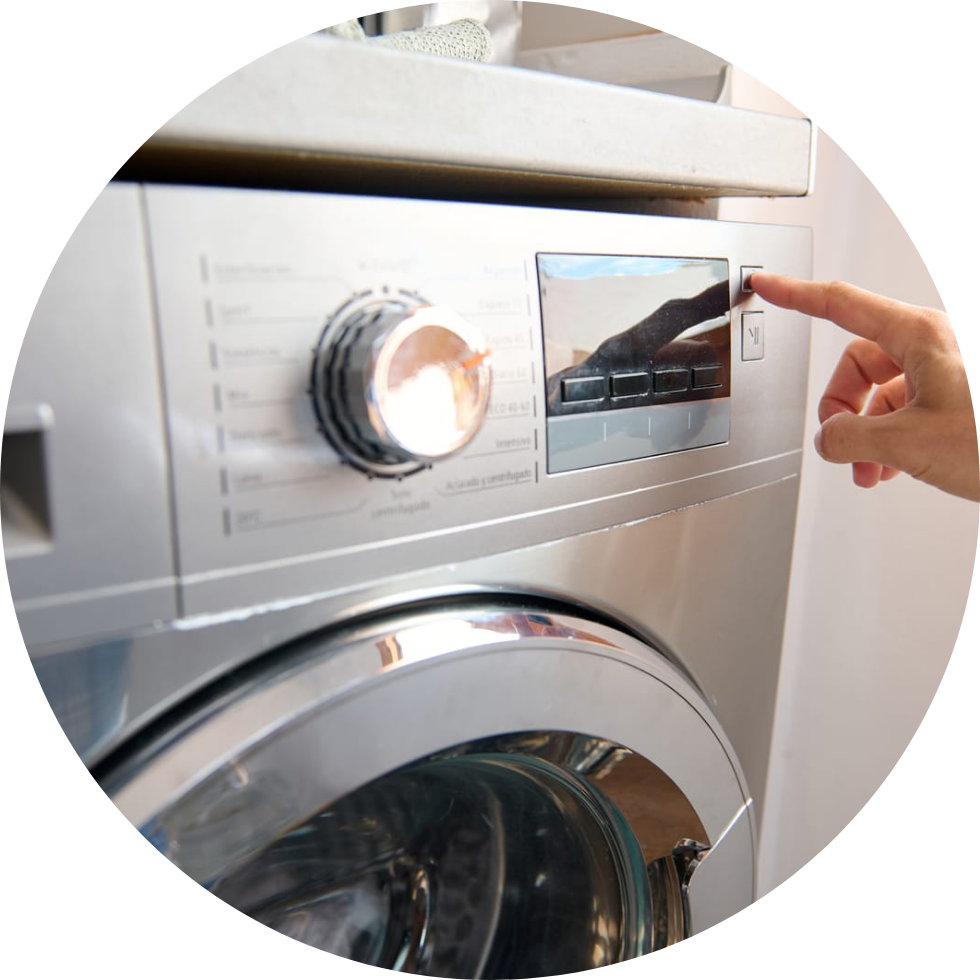Washing machine power button
